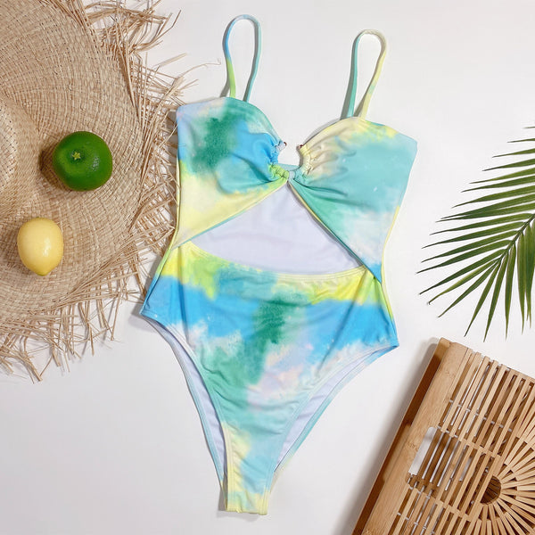 Tie-Dye One Piece Swimsuit