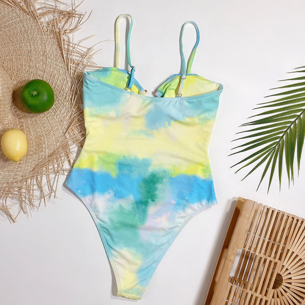 Tie-Dye One Piece Swimsuit