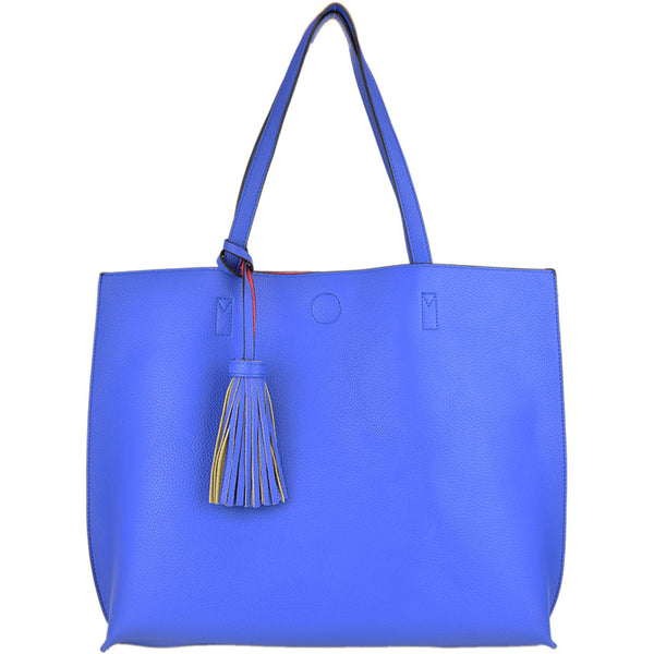 Large Reversible Tote With Detachable Pouch