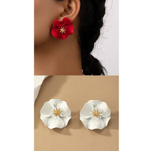 Sweet Camellia Earrings E899