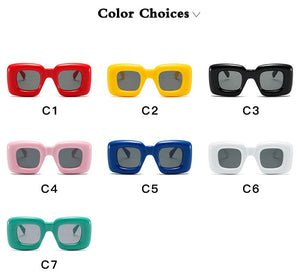 Thick Square Frame Sunglasses SD2604