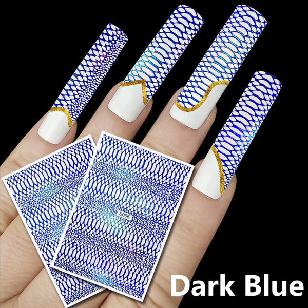 Snake Pattern Nail Art Stickers