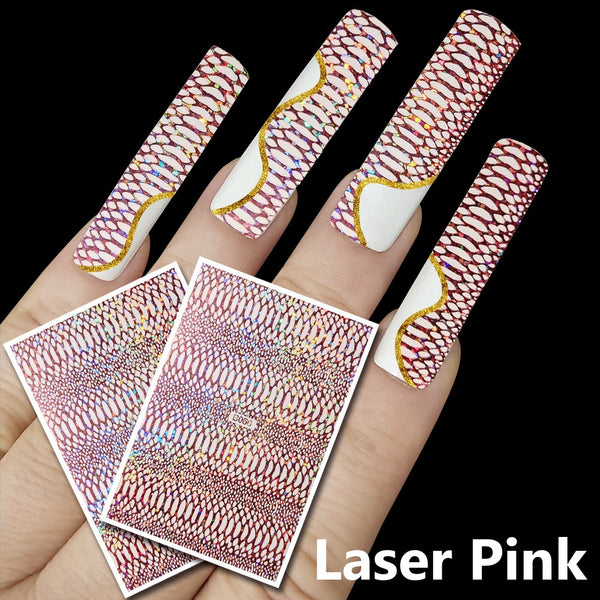 Snake Pattern Nail Art Stickers