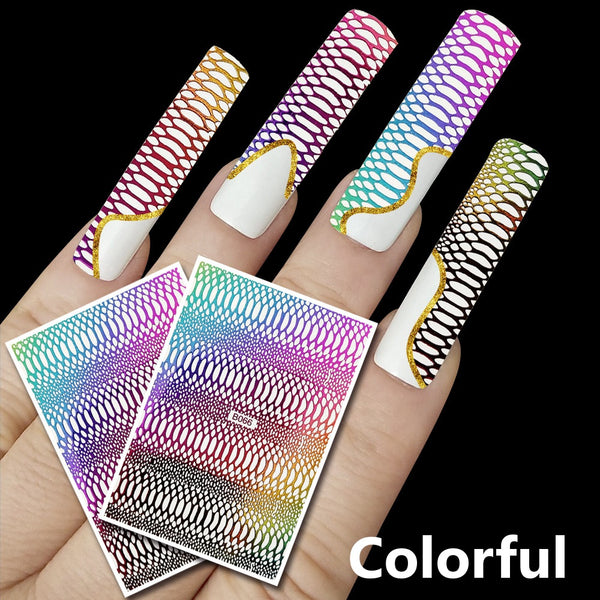 Snake Pattern Nail Art Stickers