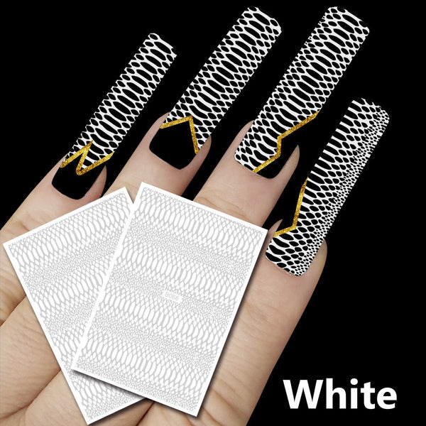 Snake Pattern Nail Art Stickers