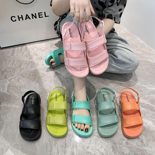 PVC Double Strap Sandals