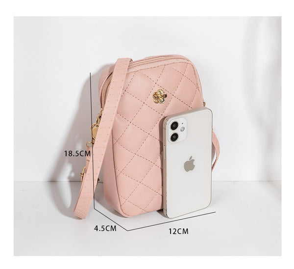 Quilted Crossbody Cell Phone Purse