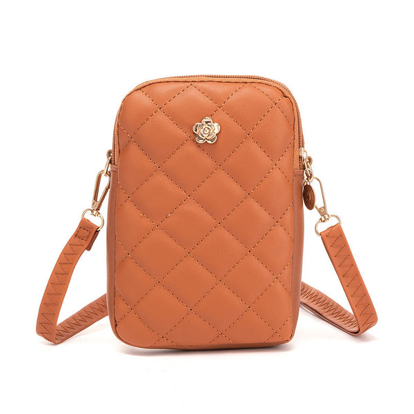 Quilted Crossbody Cell Phone Purse