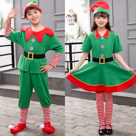 Girl And Boy Elf Costumes