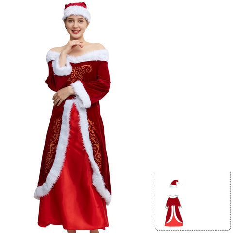 Mrs Clause Christmas Costume ZD531