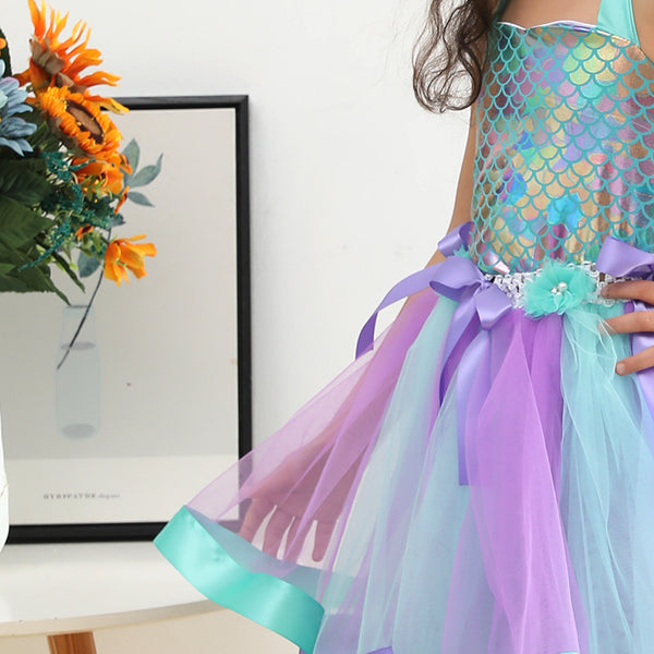 Mermaid Princess Dress + Headrdess