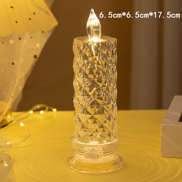 Rose LED Night Light Candle