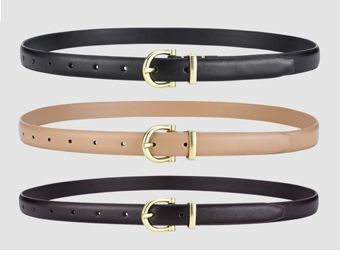 Genuine Leather Thin Belt