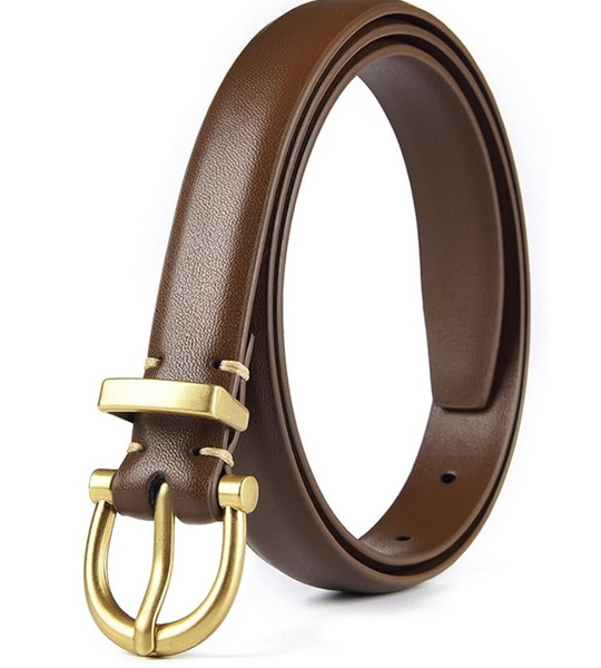 Genuine Leather Thin Belt