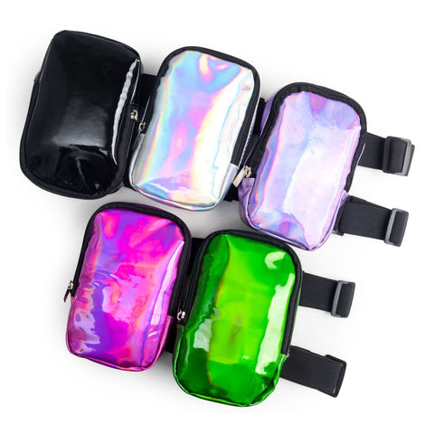 Holographic Thigh Pouch With Leg Straps