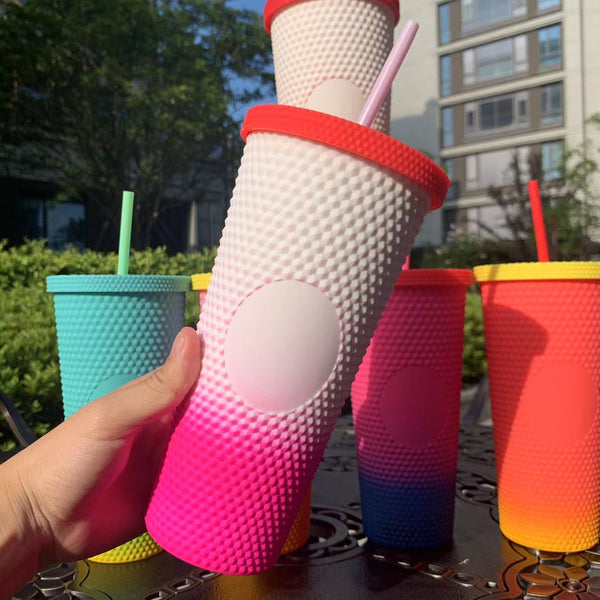 650ml Gradient Stud Portable Cup