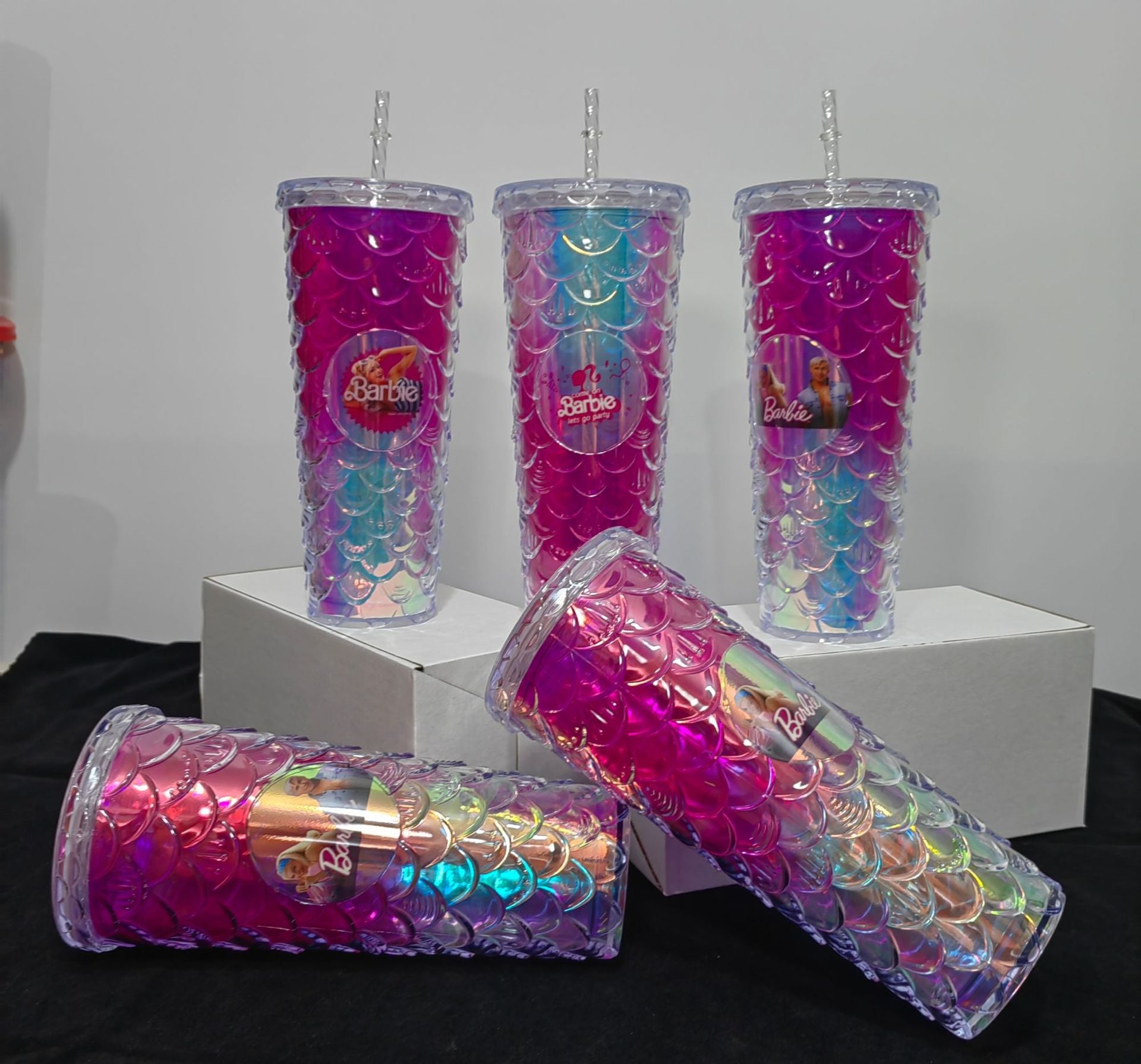 Fish Scale Holographic 24oz Cup