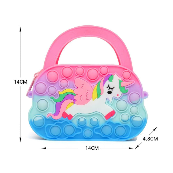 Unicorn Pop It Bags With Handle