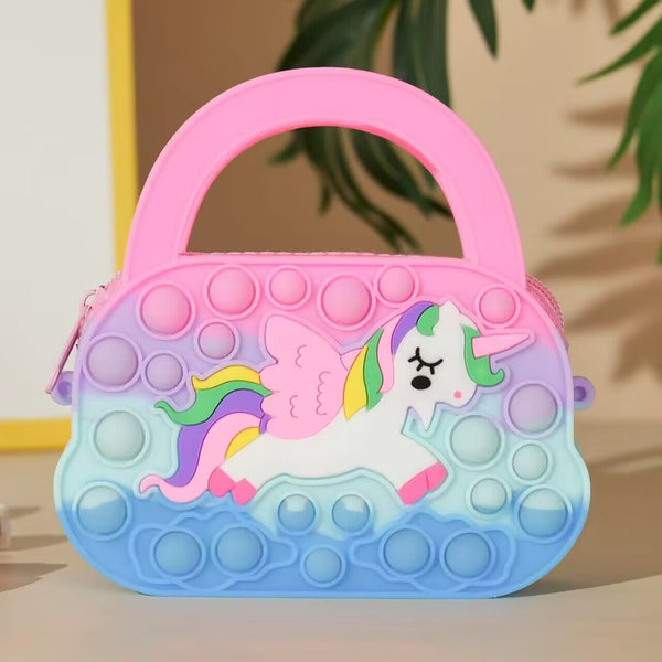 Unicorn Pop It Bags With Handle