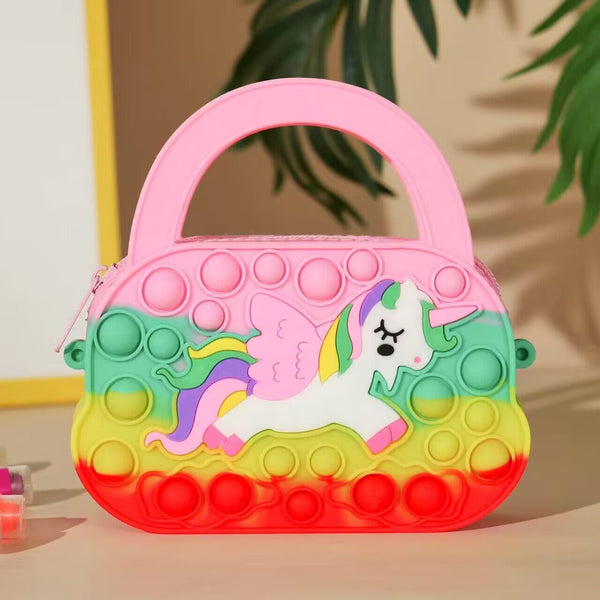 Unicorn Pop It Bags With Handle