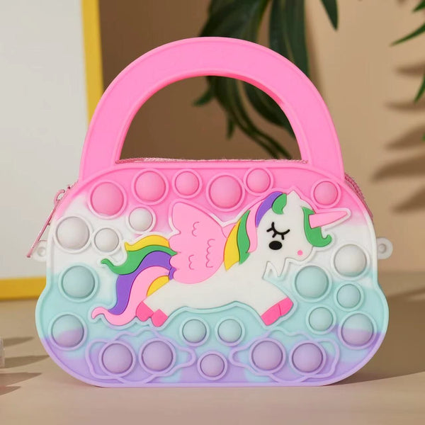 Unicorn Pop It Bags With Handle