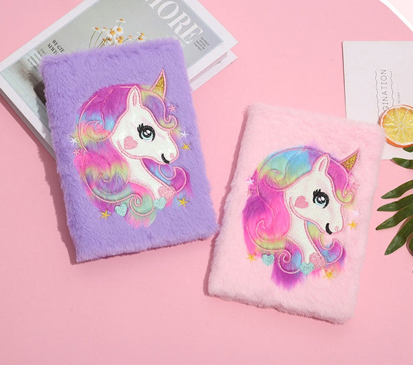 Dreamy Plush Unicorn Notebooks 14.5*21cm