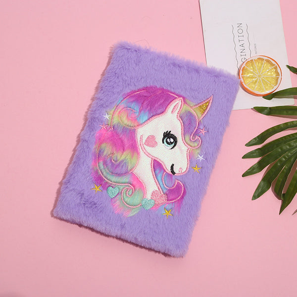 Dreamy Plush Unicorn Notebooks 14.5*21cm