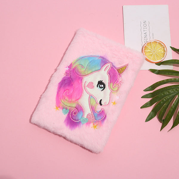 Dreamy Plush Unicorn Notebooks 14.5*21cm