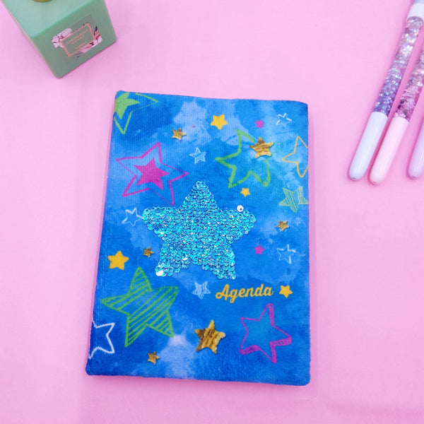 Plush Notebooks With Sequins