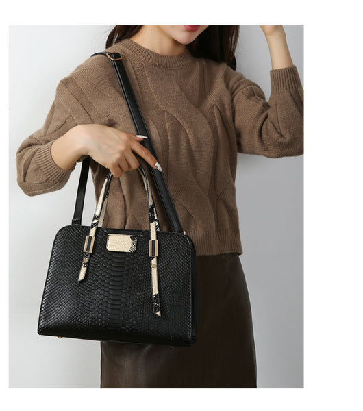 Embossed Single Shoulder Handbag (Bag Only)