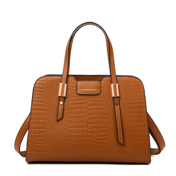 Embossed Single Shoulder Handbag (Bag Only)