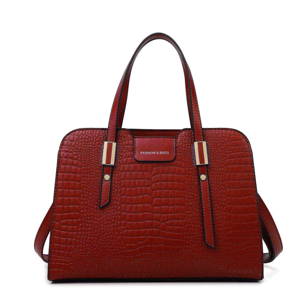 Embossed Single Shoulder Handbag (Bag Only)