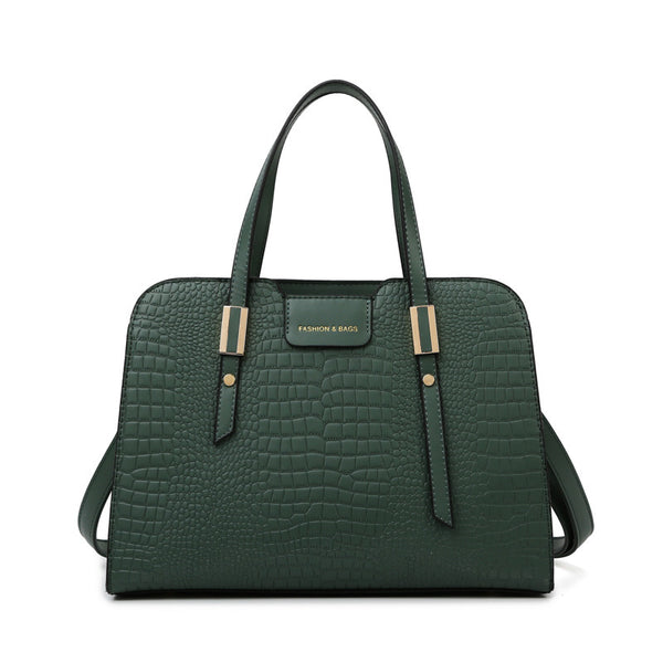 Embossed Single Shoulder Handbag (Bag Only)