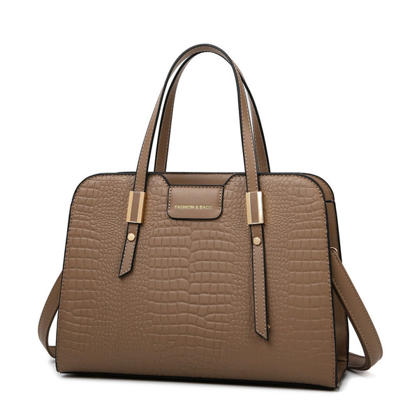 Embossed Single Shoulder Handbag (Bag Only)