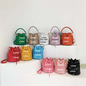 MJ Drawstring Bucket Bag