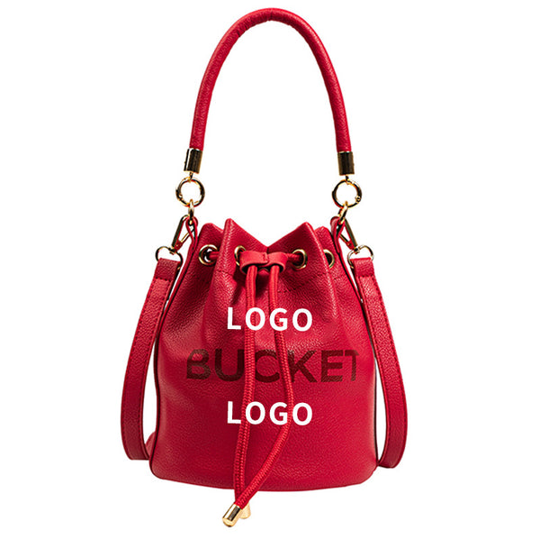 MJ Drawstring Bucket Bag