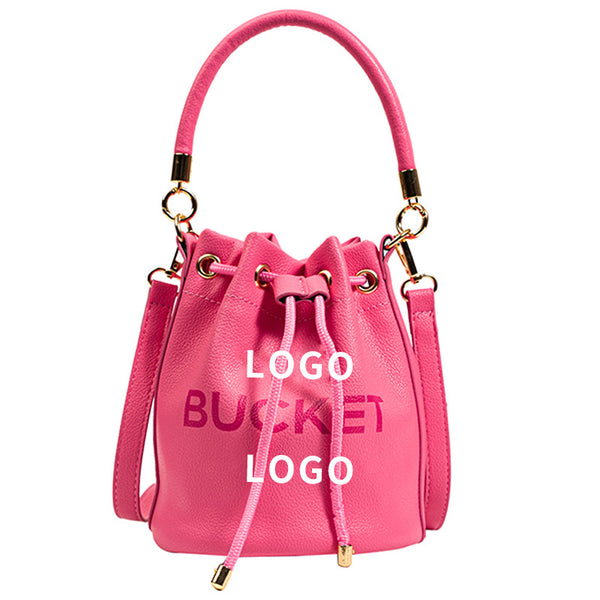 MJ Drawstring Bucket Bag