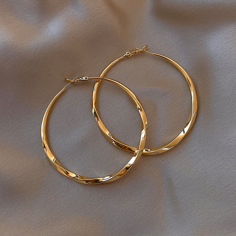 Twisted Hoop Earrings