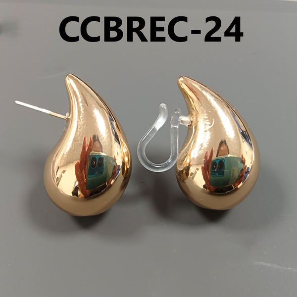 C Shaped Clip On Earrings