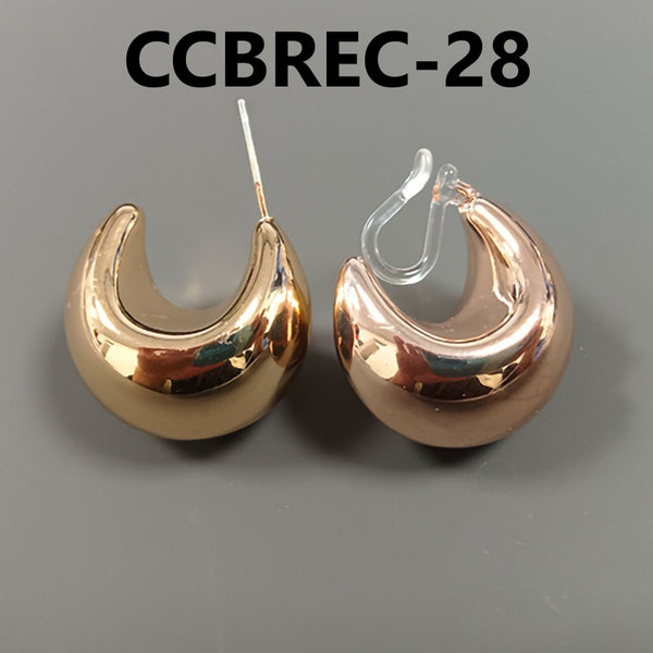 C Shaped Clip On Earrings