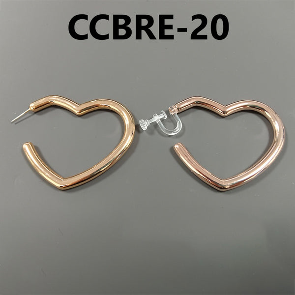 C Shaped 925 Silver Pin Earrings