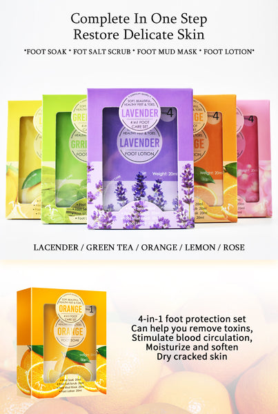 4 Step Foot Bath Salt Care Kit