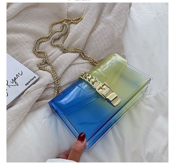 Jelly Gradient Buckle Lock Sidebag