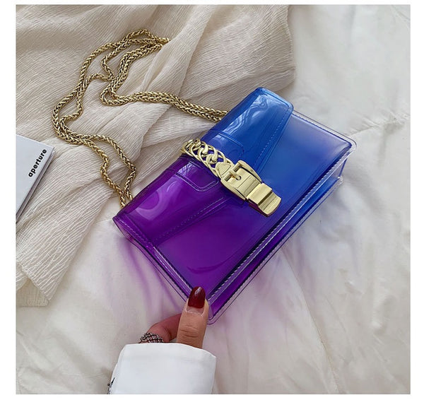 Jelly Gradient Buckle Lock Sidebag