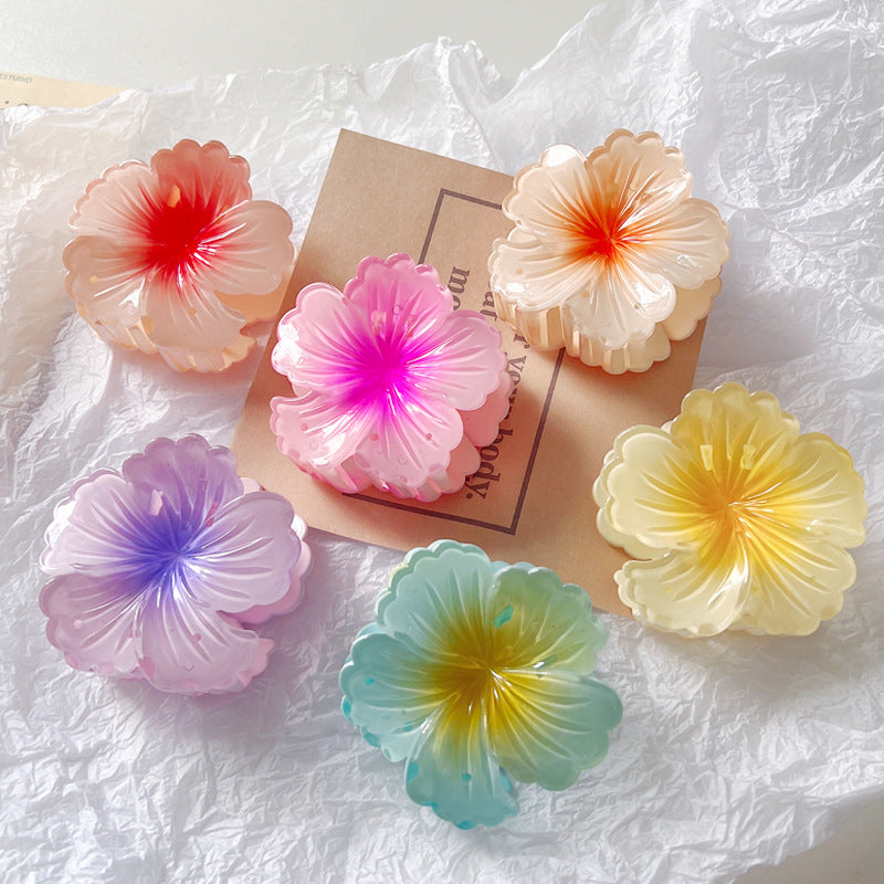 Large Floral Petal Hair Clamp