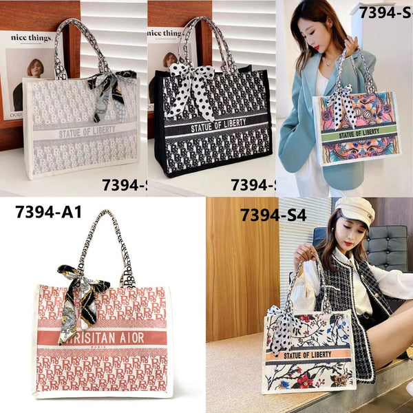 Graffiti Print Canvas Handbags