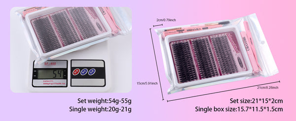 DIY Cluster Lashes Thick Mixed Pack