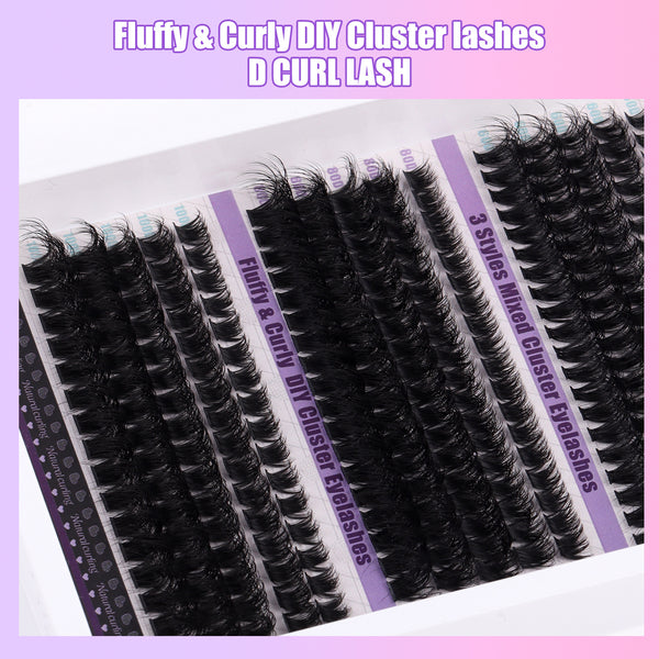 DIY Cluster Lashes Thick Mixed Pack