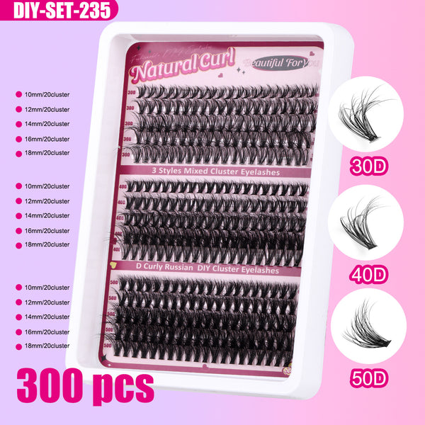 DIY Cluster Lashes Thick Mixed Pack