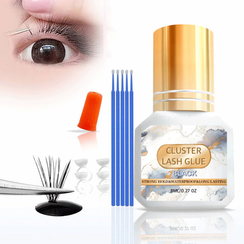 Quick Drying Odorless Non-Irritating Eyelash Glue Kit (8ml)